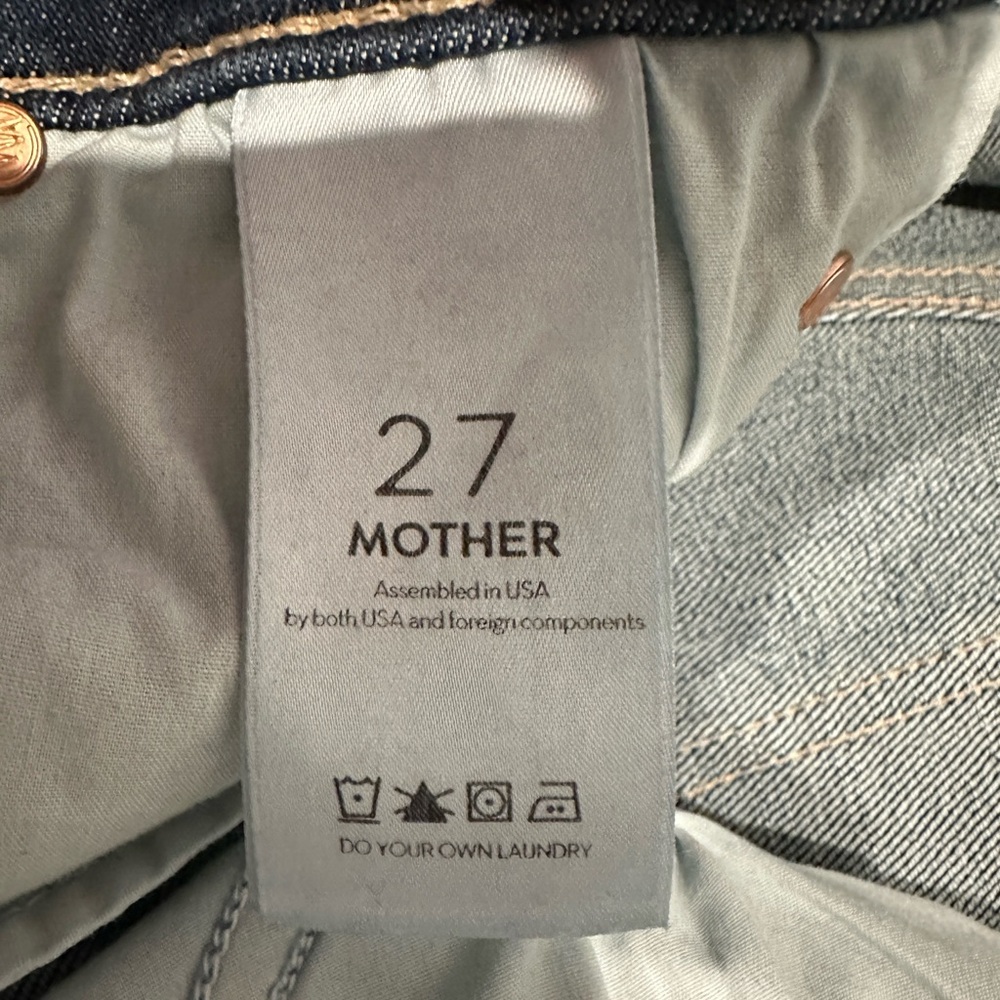 MOTHER "The Cha Cha Fray" Girl Crush High-Rise Flare Jeans | Size 27 - Picture 7 of 14